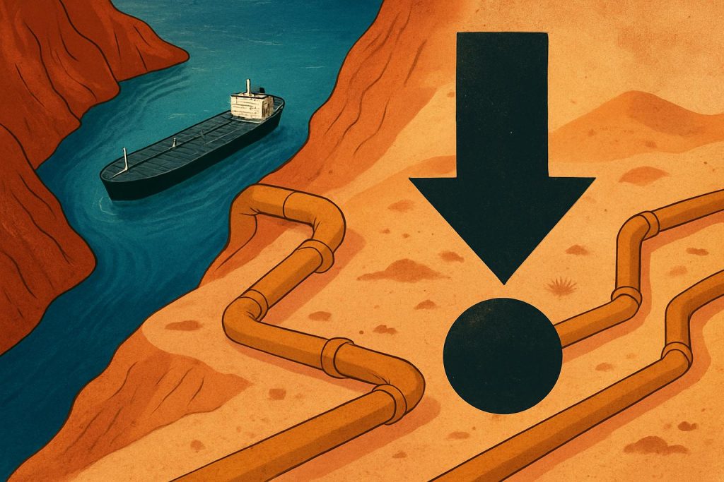Иллюстрация к новости: Нефть снижается дольше всего за год на фоне перезапуска трубопровода