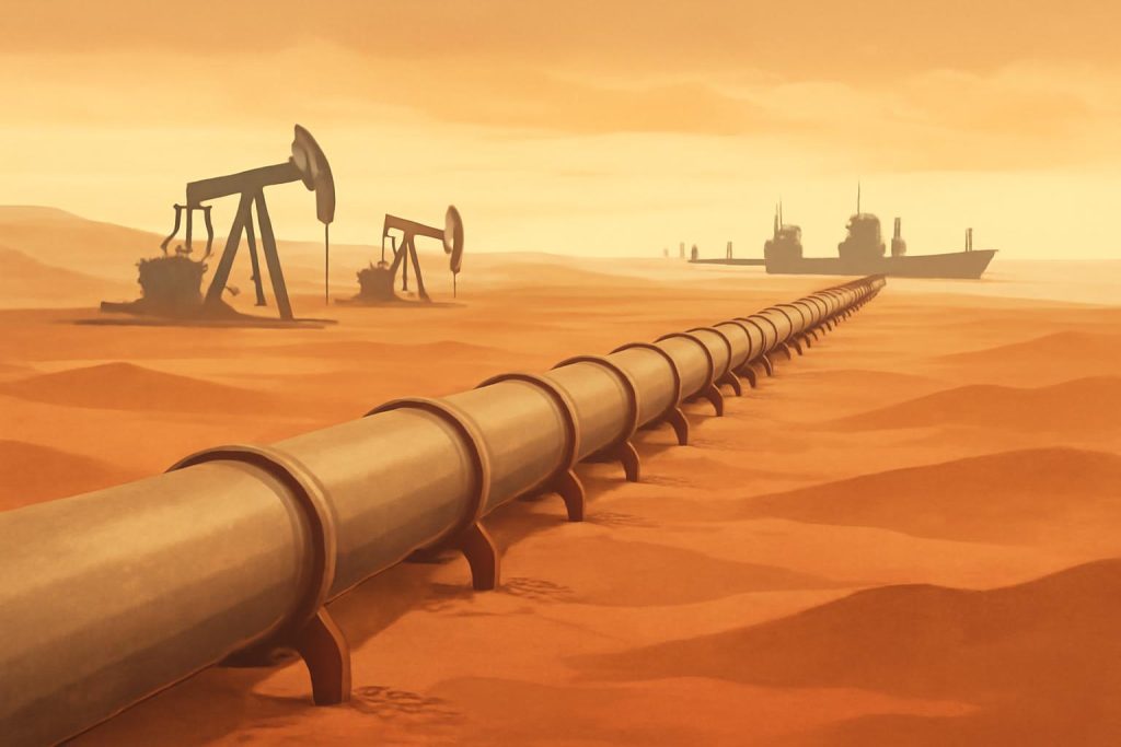 Иллюстрация к новости: Aramco возобновила прокачку по нефтепроводу «Восток — Запад» на пониженных мощностях