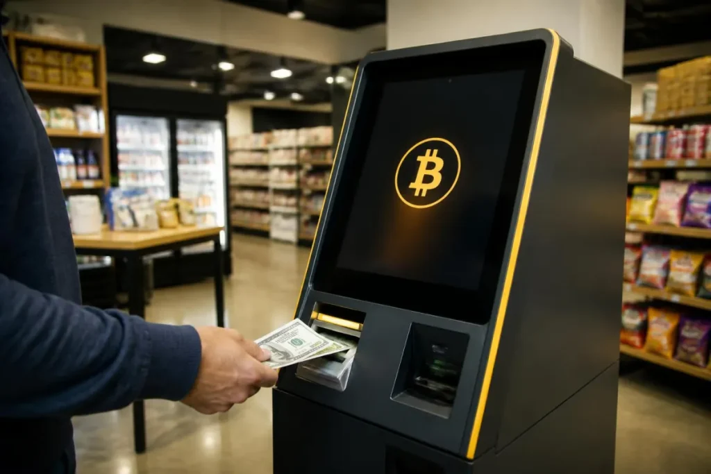 Иллюстрация к новости:Lowest Fee Bitcoin ATMs объявила о запуске более 400 криптобанкоматов в США