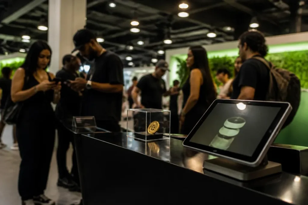 Иллюстрация к новости:Block подарила посетителю ComplexCon биткоин стоимостью $85 тысяч